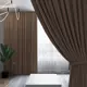 Штора на шторной ленте Одежда Окон Канвас 500x270 см цвет шоколадный
