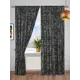 Комплект штор на шторной ленте Lizzy Home 80014, 300x270 см цвет черный