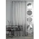 Штора на люверсах Kauffort Талия 160x270 см цвет серый