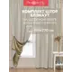 Комплект штор на шторной ленте Amore Mio блэкаут однотонный 150x270 см цвет шампань