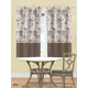 Штора на шторной ленте для кухни Iris 145x180 см цвет бежевый/коричневый