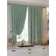 Штора на шторной ленте для кухни Helga Тилоси 150x180 см цвет зеленый