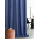 Штора на шторной ленте блэкаут Helga Терос 200x270 см цвет синий