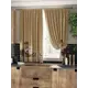 Штора на шторной ленте для кухни Helga Ловион 150x180 см цвет бежевый