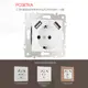 Розетка встраиваемая Arte milano 203.47-1.white с заземлением шторками и USB цвет белый