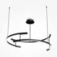 Светильник подвесной светодиодный Maytoni Line Mod016pl-l52bk 20 м² регулируемый белый свет цвет черный