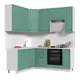 Кухонный гарнитур Стендмебель МоденаКГ170-200в-БДБр 200x237x60 см ЛДСП цвет дуб бирюзовый