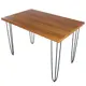 Кухонный стол прямоугольный Solarius Loft 120x70 см массив сосны цвет ольха 710-10540