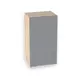 Навесной шкаф Doma Глетчер 40xx см ЛДСП цвет серый/серебристый