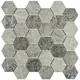 Декоративная мозаика Granito 00-00101664 Olmeto Greyekb 27.1x28.2см цвет Серый / серебристый