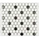 Декоративная мозаика Granito 00-00101659 Babylon Silver mattekb 26x30см цвет Белый
