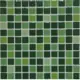 Декоративная мозаика Granito U00005567 Jump Green №1 darkekb 30x30см цвет Зеленый
