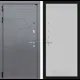 Входная дверь Labirintdoors Космо с панелью Хомс левый 205x88см цвет графит софт/белый софт рельеф