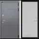 Входная дверь Labirintdoors Космо с панелью Хомс правый 205x88см цвет графит софт/белый софт рельеф