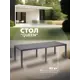 Раздвижной садовый стол складной Progarden QUEEN 90 - 90 см x 220 см x 72 см пластик черный