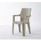 Кресло садовое Heniver SPC-J027 беж JENIVER 44 см x 89 см x 44 см пластик черный