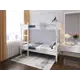 Кровать Solarius Dvuh80200bel 80x200 см массив сосны цвет белый