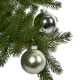 Набор новогодних шаров Christmas ø7 см цвет серебристый 8 шт.