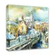 Картина Симфония Зимний город 1-032, 40x40 см