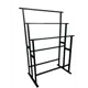 Напольная вешалка Solarius 80x110x46 см дерево цвет черный