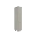 Напольный шкаф Альбион софт 40x213.20x57.40 см 2 дверцы фасад МДФ серый каркас МДФ белый Сурская Мебель