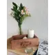 Ящик из натурального дерева окрашенный с гравировкой Enjoy today 15x25x9 см