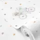 Обои флизелиновые Moda Interio Romarta бело-голубые/розовые/ 1.06 м 106-102-40