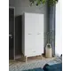 Шкаф распашной Принцесса мелания 2113 80x185x50 см ЛДСП цвет белый