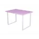 Кухонный стол прямоугольный Solarius Loft 700-10174 110x75x60 см дерево цвет розовый