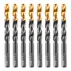 Сверло спиральное по металлу HSS Denzel Golden Tip 717221 9x148 мм, 8 шт