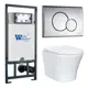 Комплект инсталляция с унитазом Weltwasser Mar JKS802507RD цвет белый