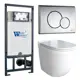 Комплект инсталляция с унитазом Weltwasser Mar JKS601507RD цвет белый