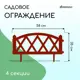 Заборчик декоративный Greengo Modern 35x232 см 4 секции пластик терракотовый