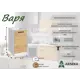 Кухонный шкаф Варя 60x50x81 см фасад МДФ крафтовый дуб каркас ЛДСП цвет белый Мкф
