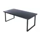 Журнальный столик прямоугольный Solarius Loft 70x140x50 см антрацит с черными ножками