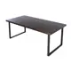 Журнальный столик прямоугольный Solarius Loft 70x140x50 см коричневый с черными ножками
