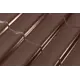 Металлочерепица 0.4 мм 1200x1180 мм RAL 8017 коричневый