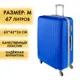 Чемодан Удобный переезд пластиковый размер M 44x25x63см цвет морской
