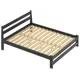 Кровать Solarius 150mser 150x200 см массив сосны цвет антрацит