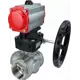 Кран шаровой прямой Dn.ru D160-08441 DN32 PN63 1 1/4" НР нержавеющая сталь ручка плоская