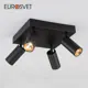 Светильник потолочный светодиодный EUROSVET 20066/4 LED Fleur 00000085110 10 м² нейтральный белый свет цвет черный