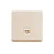 Розетка компьютерная скрытой установки Systeme Electric Этюд RJ45 UTP cat 5e цвет кремовый