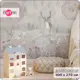 Фотообои флизелиновые Barton wall 3d Сказочный лес Животные 400x270 см K30504