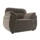 Кресло Лига Диванов Бруклин 31536 135x104x91 см велюр цвет коричневый