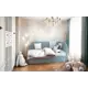 Кровать Costa Джуниор 130x100x213 см Велюр цвет голубой