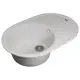 Мойка для кухни врезная Uperwood Quartz UPD-02 51x76 см глубина чаши 20 см кварцевый песок цвет белый матовый