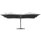 Зонт садовый Naterial Sombra 6.2x6.2 м цвет бело-серебристый