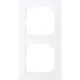 Рамка для розеток и выключателей Schneider electric Merten SM M-Pure 2 поста цвет бриллиантовый белый