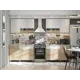 Кухонный гарнитур Sv-мебель Кайган 240x214x60 см ЛДСП цвет белый/дуб сонома