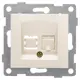 Розетка компьютерная встраиваемая Gusi electric Bravo С10К1-003 RJ45 цвет бежевый